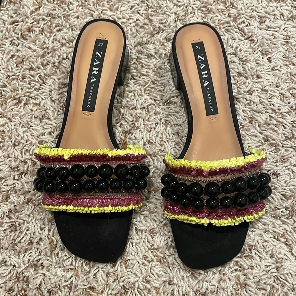 Zara heeled sandals size 37